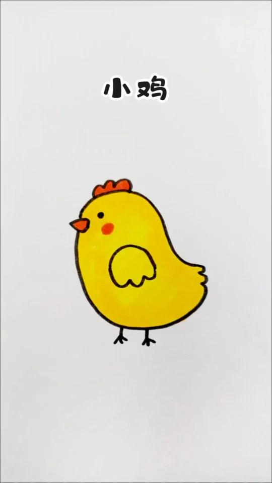 来,一起画只小鸡,简简单单