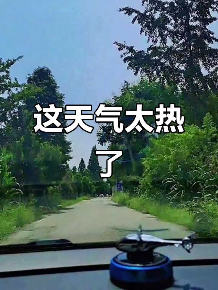 太阳火辣辣的,热到不行!