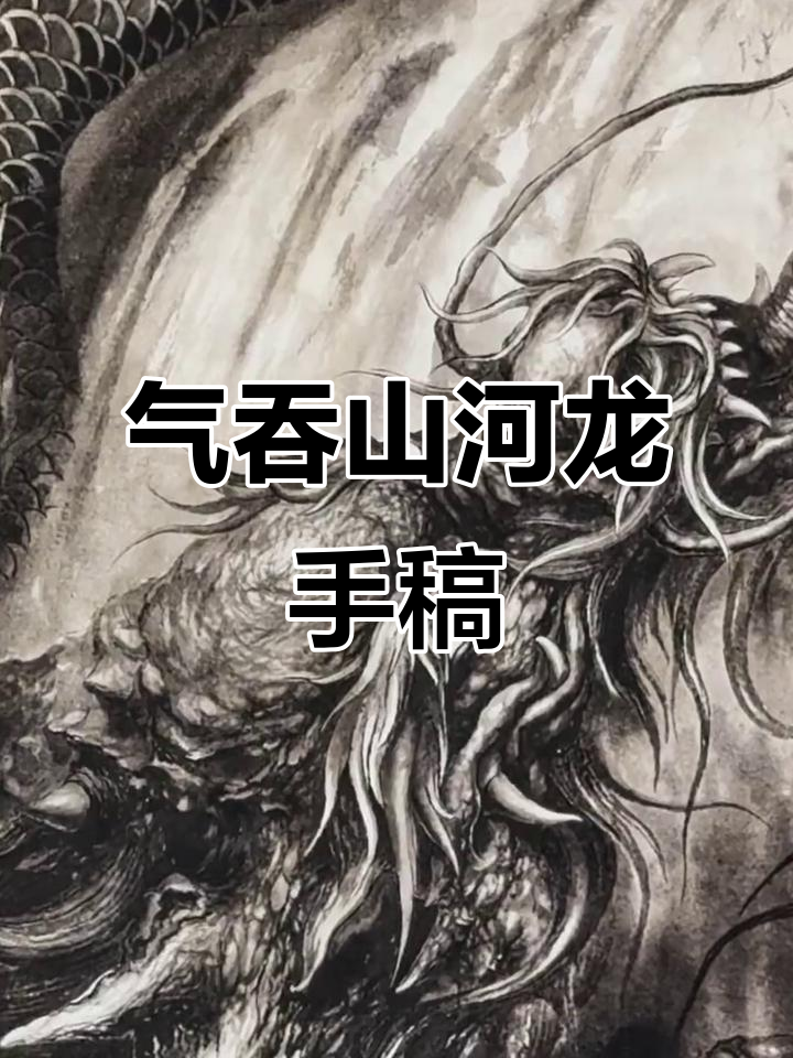 龙手稿展示:气吞山河,志在无疆