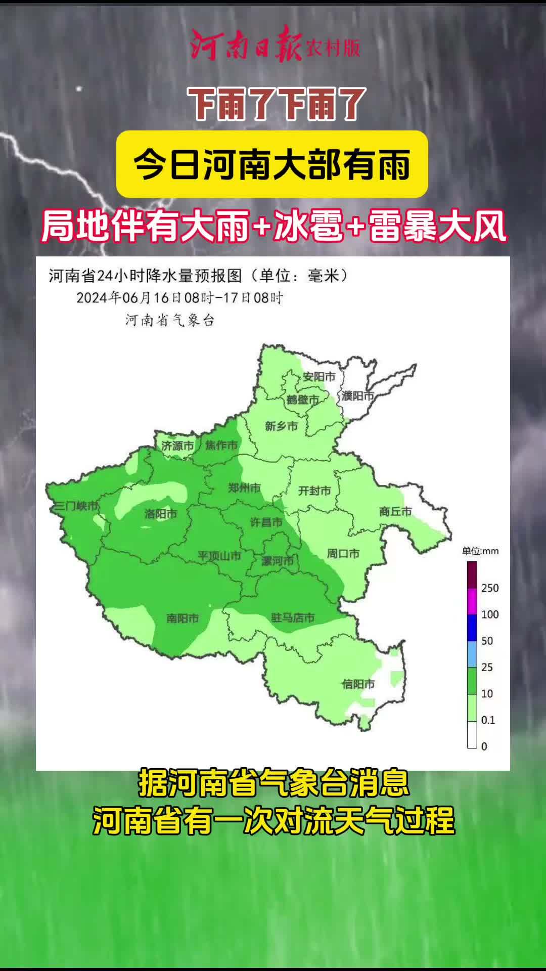 河南 天气 降雨(河南日报农村版记者 樊蒙蒙)-度小视