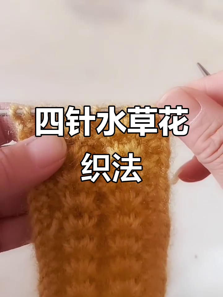 水草花编织教程:四针一行,轻松学会