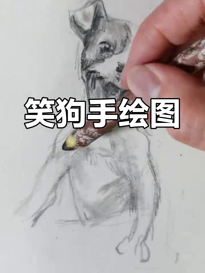 手绘大笑狗,画渣的日常搞笑创作