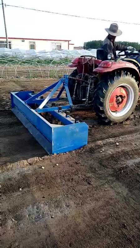 箱式平地机土地平整机 拖拉机三点悬挂式土地刮平机-度小视