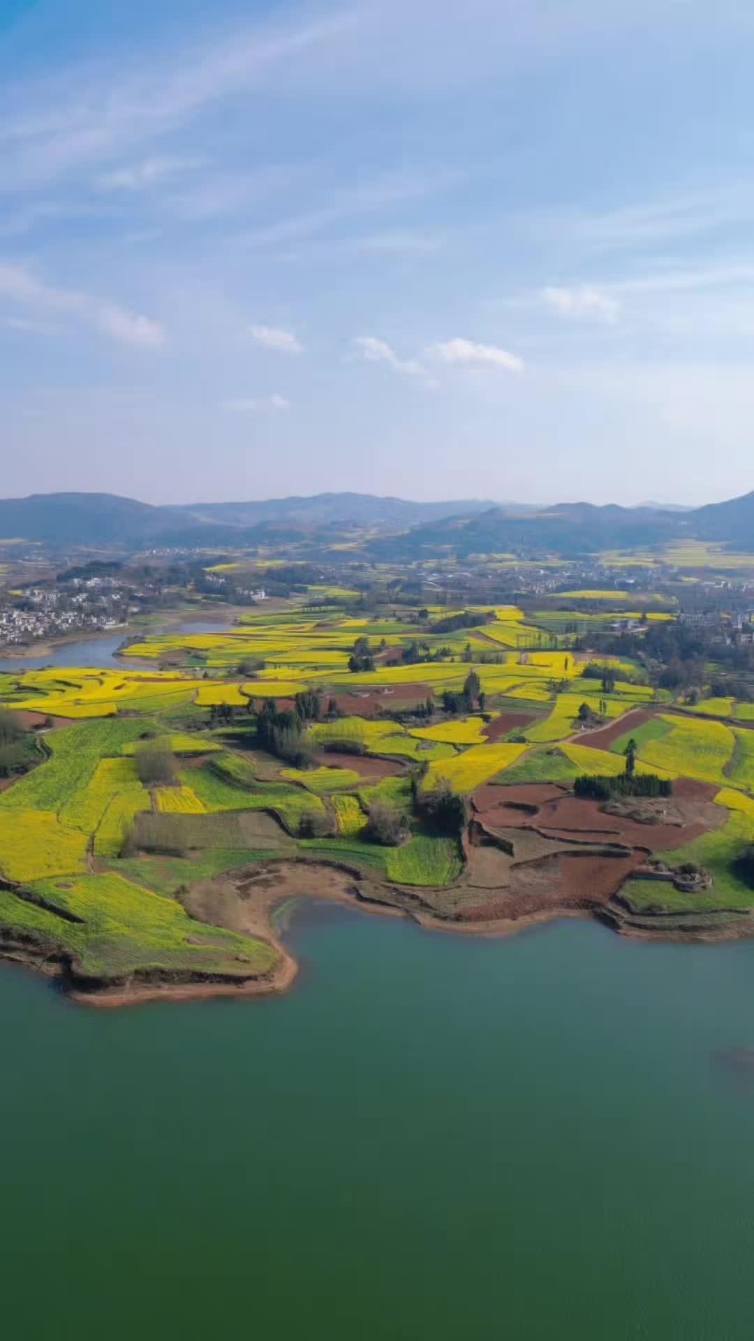 大美河山,春意款款 航拍 乡村 最美乡村风景