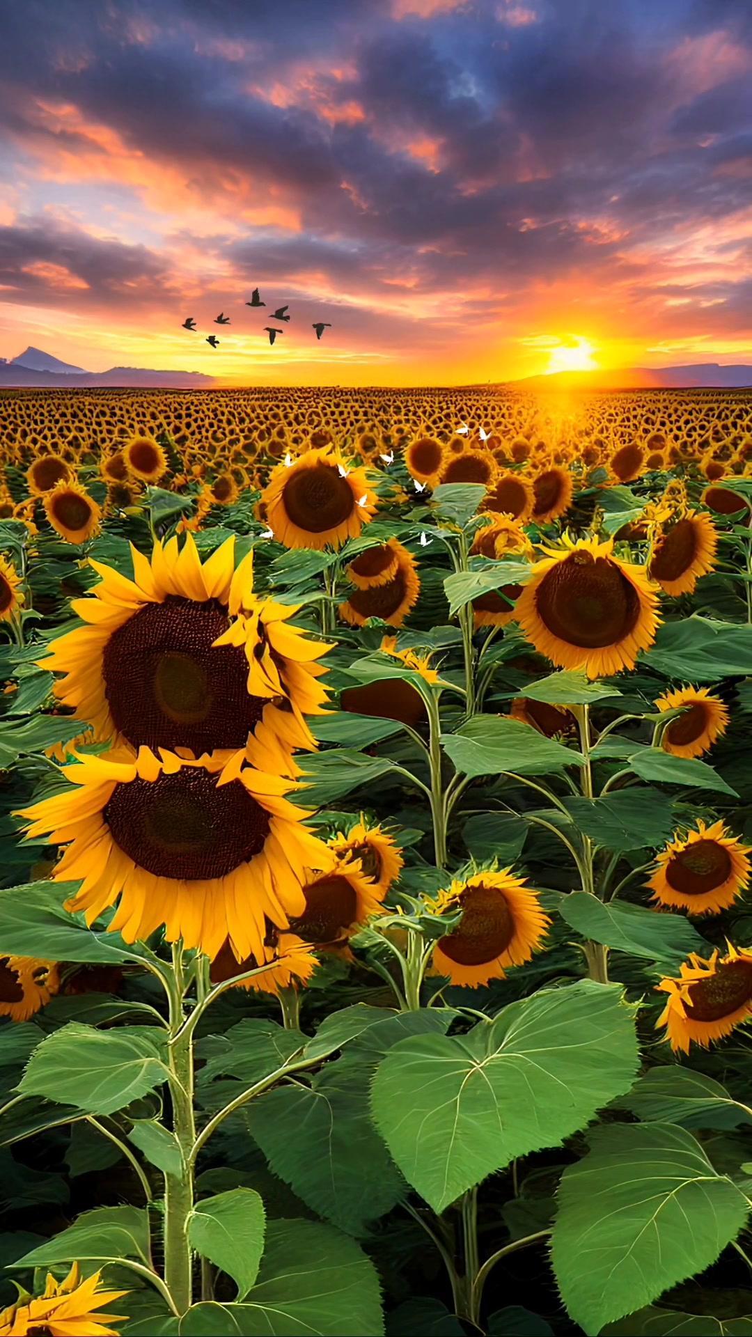 " 治愈系风景 向日葵 花海-度小视