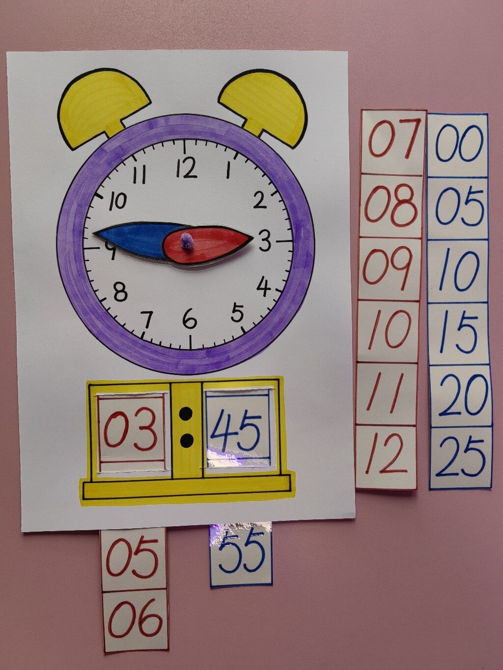 一年级自制钟表
