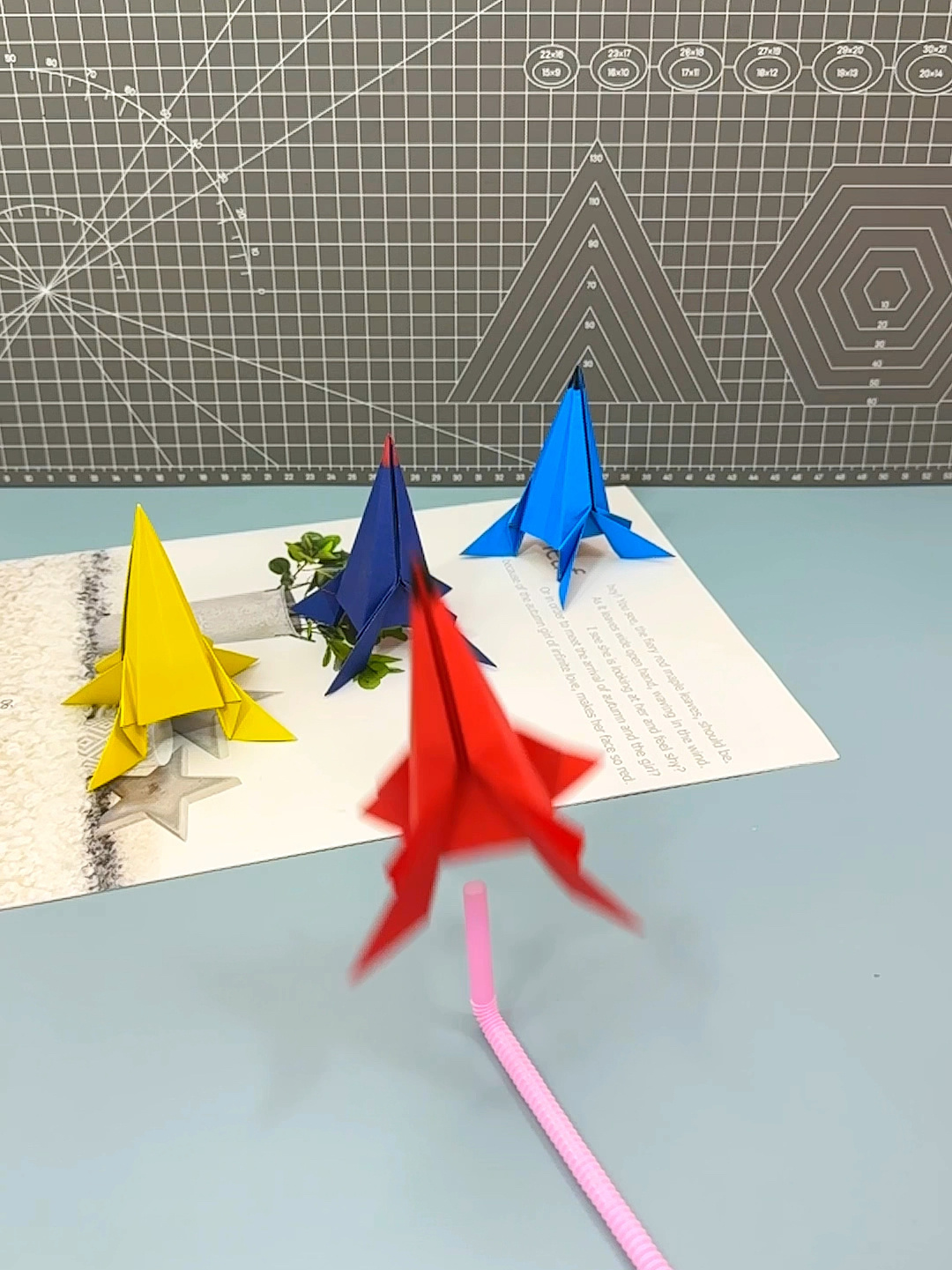 纸火箭的折法图片