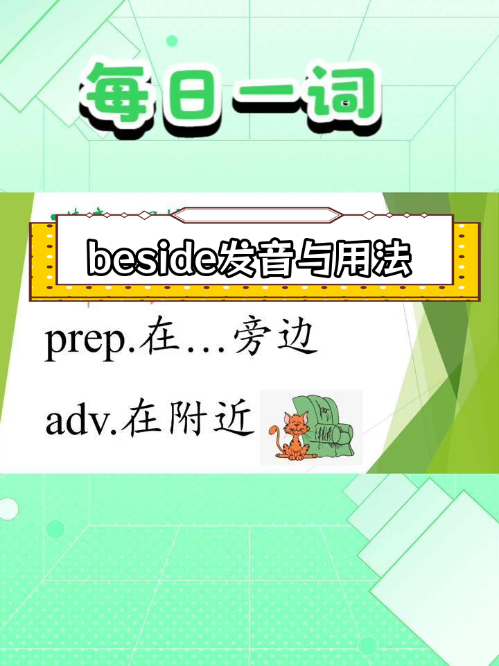 零基础英语 beside单词解析