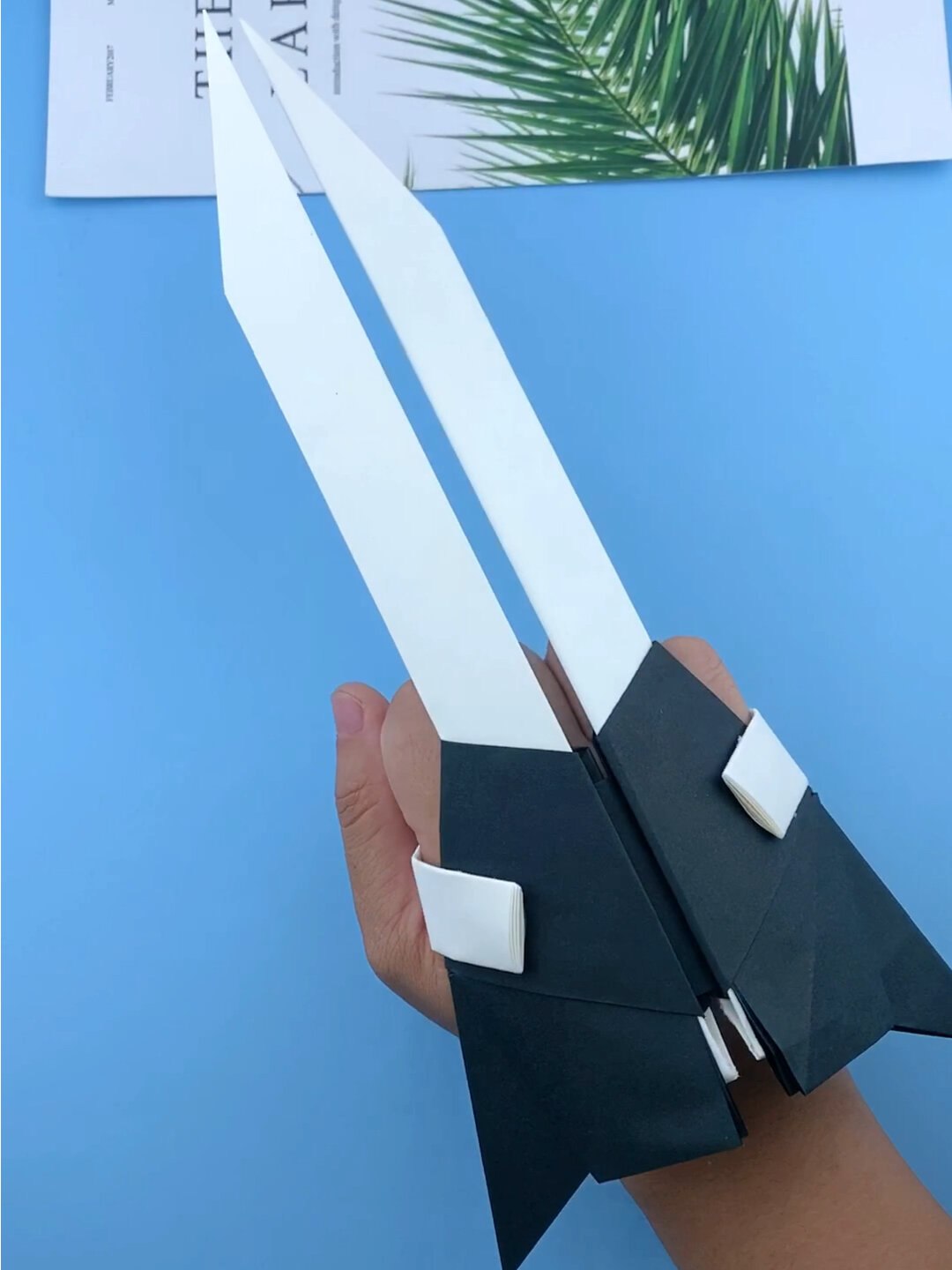 简单几步制作超炫酷的袖剑折纸,你学会了吗-度小视