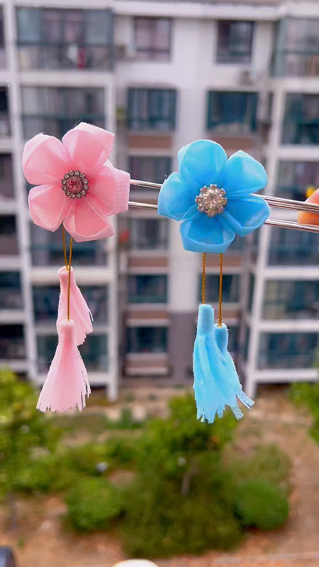 口罩做古风发饰