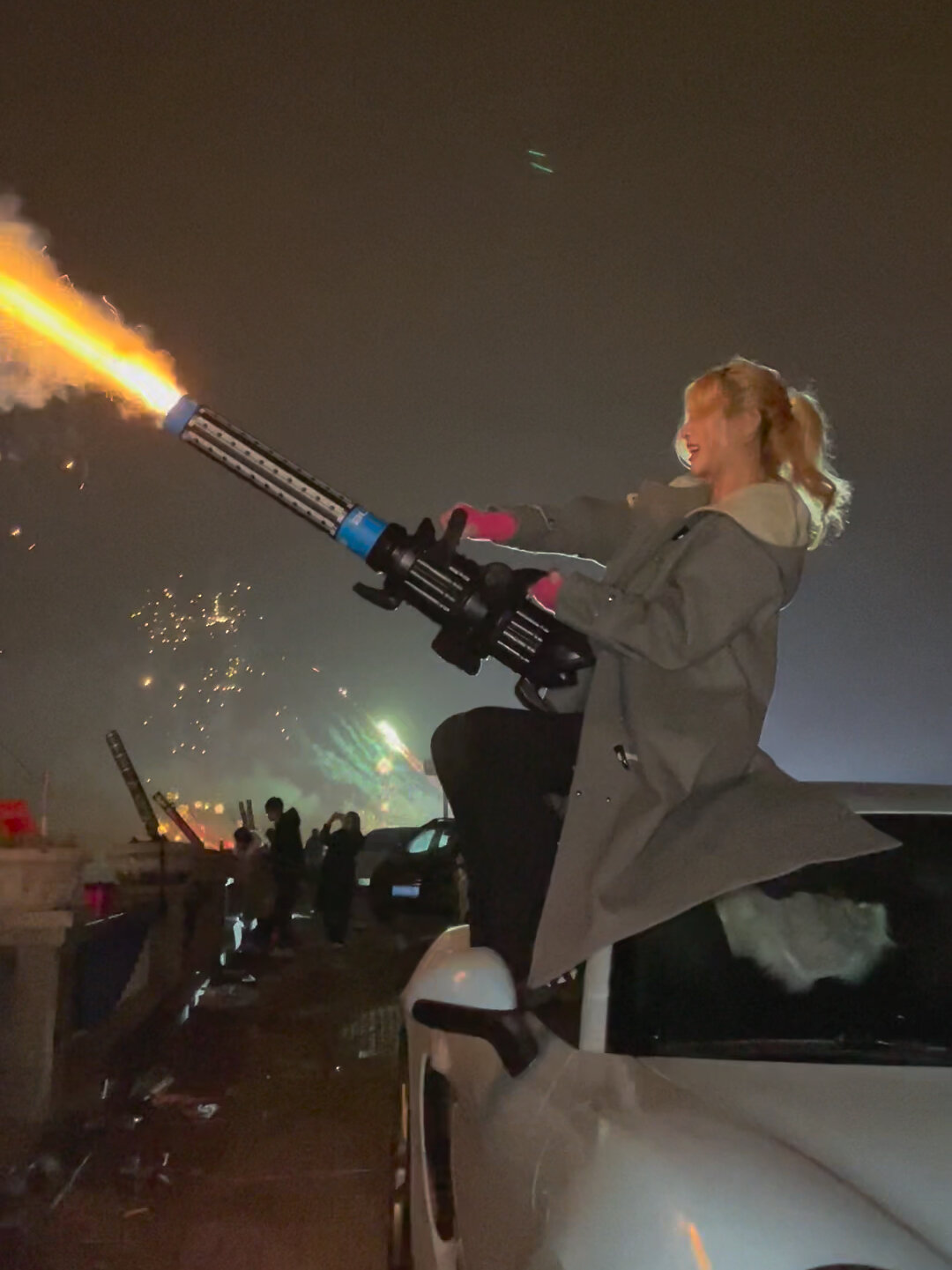 2023新年快乐 加特林烟花