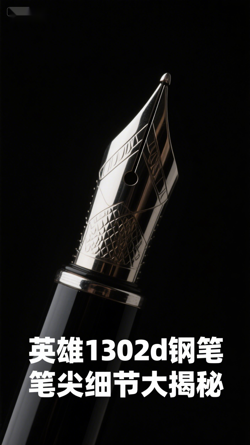 英雄1302d钢笔,笔尖细节大揭秘