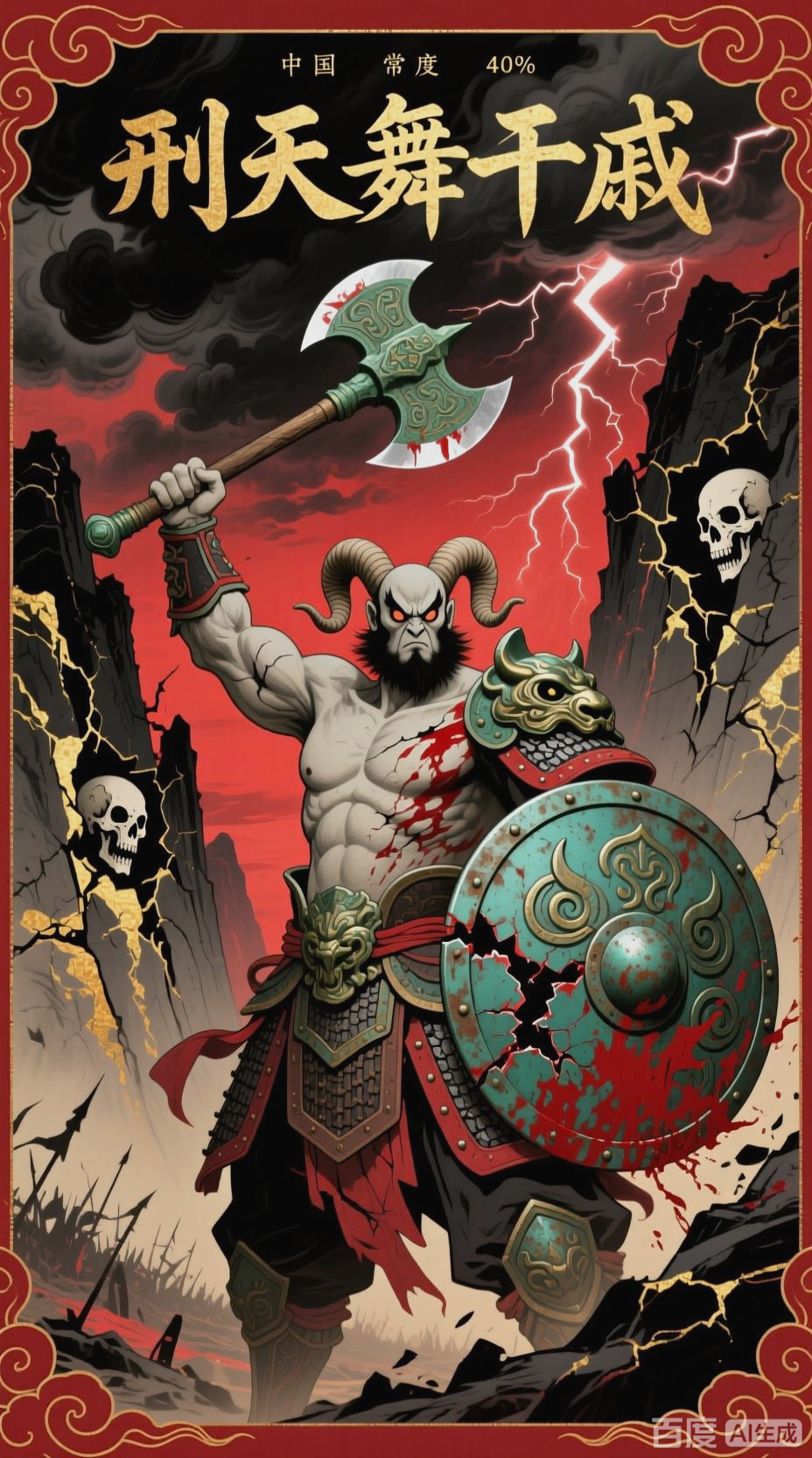 刑天舞干戚,不屈战神之魂