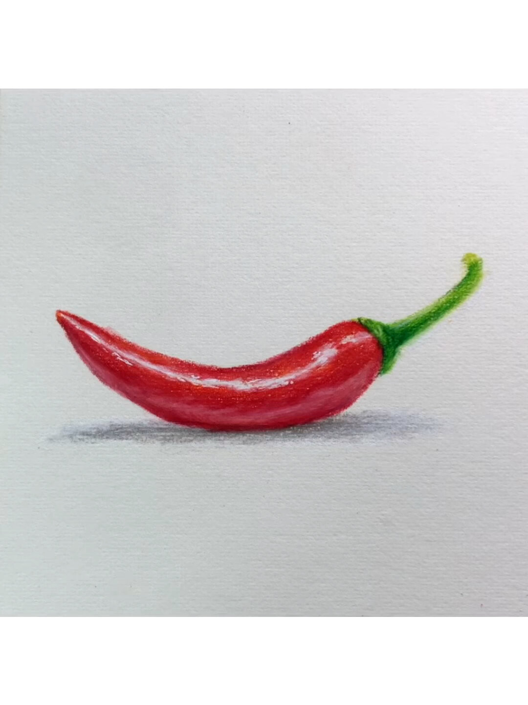 彩铅红辣椒