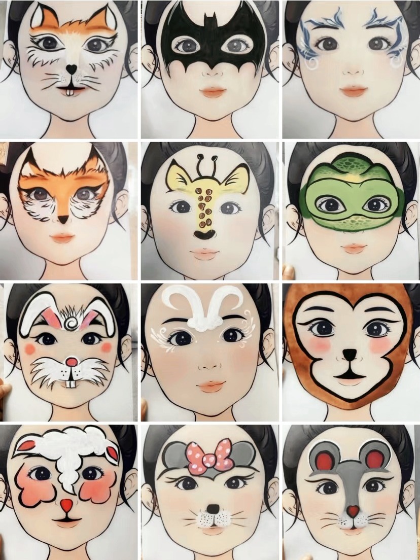 动物面部彩绘合集