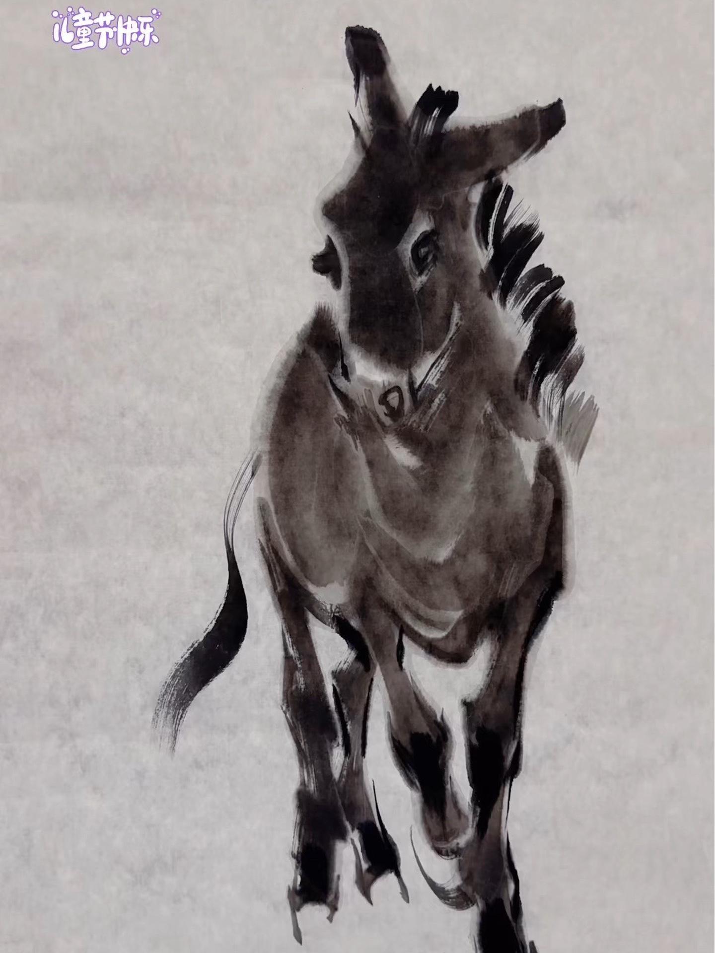 画家李毅 中国写意画 驴 毛驴-度小视