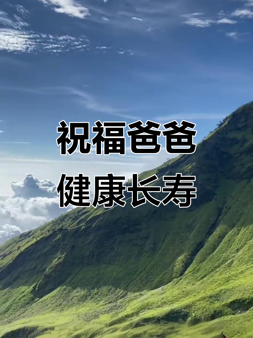 亲手写下爸爸的健康与财富,愿他一生顺心如意