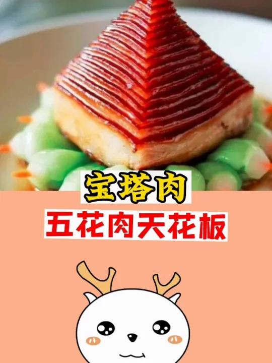 宝塔肉简笔画图片