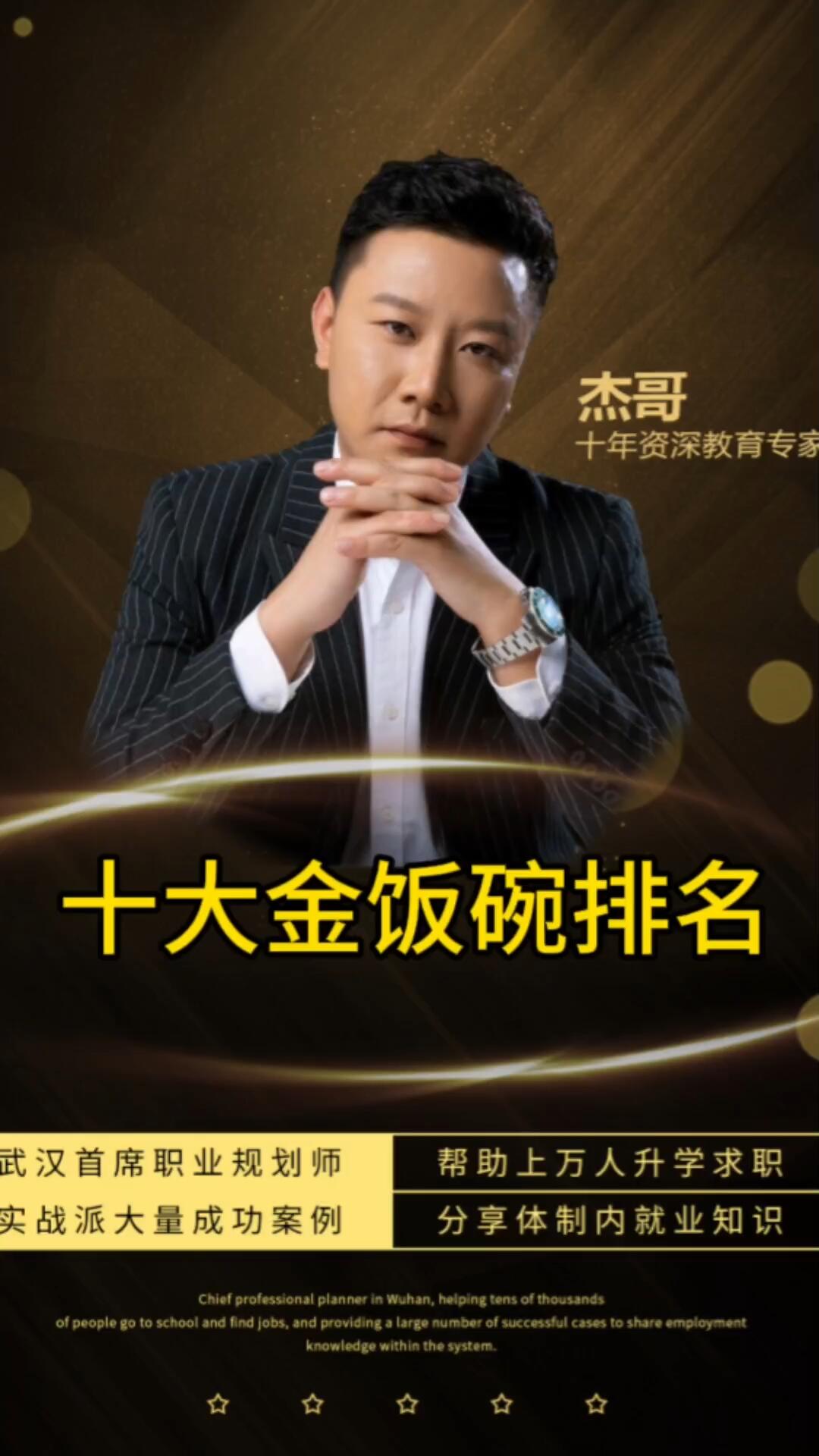 最新的十大金饭碗排名第一名是什么