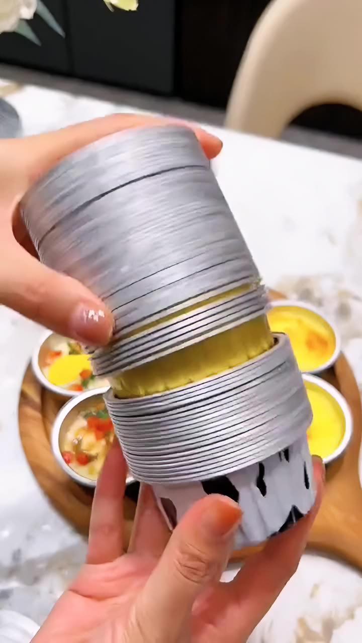 创作灵感 用这个加厚锡纸碗可以做出好多种美食,烤箱,空气炸锅都能用