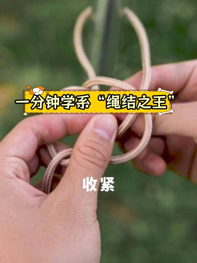3秒学会超强绳结,轻松掌握户外技巧