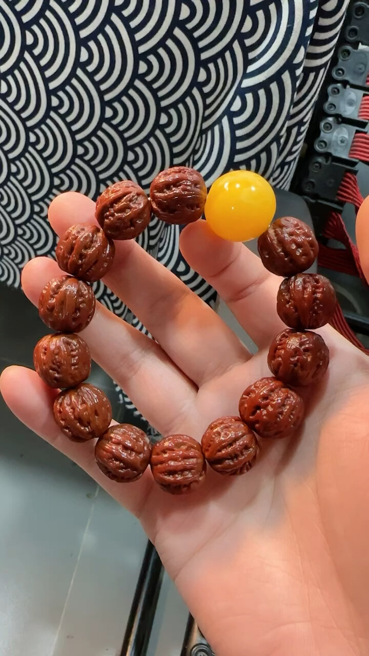 京八棱核桃手串 15-16