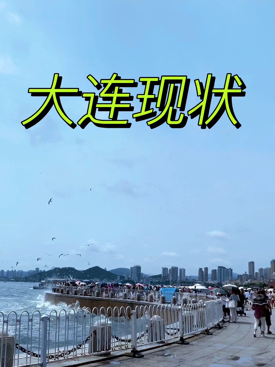 大连星海广场此刻的人流量