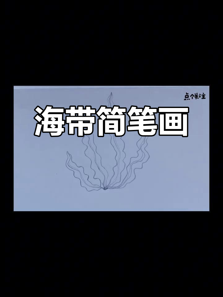 一起动手画海带,简单又有趣!