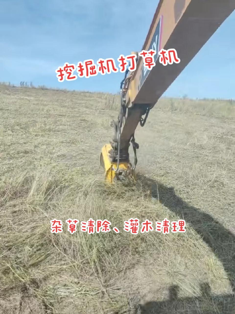 热门 挖掘机割草机 挖掘机打草机 开荒机 挖掘机碎草机 沟渠除草,荒坡