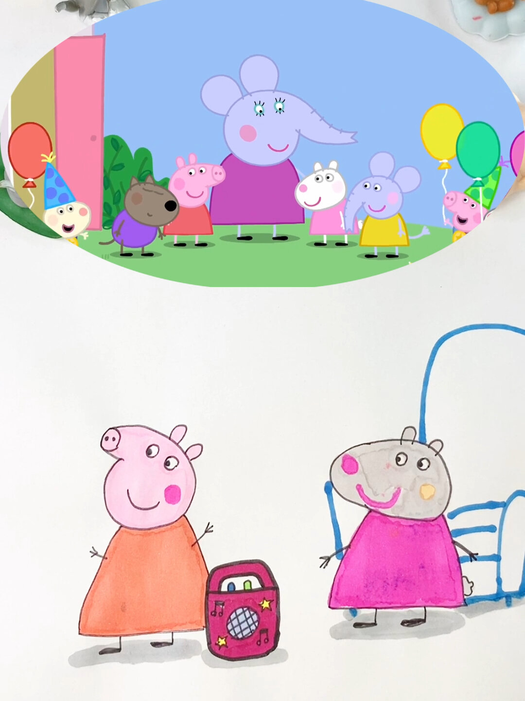 小猪佩奇简笔画