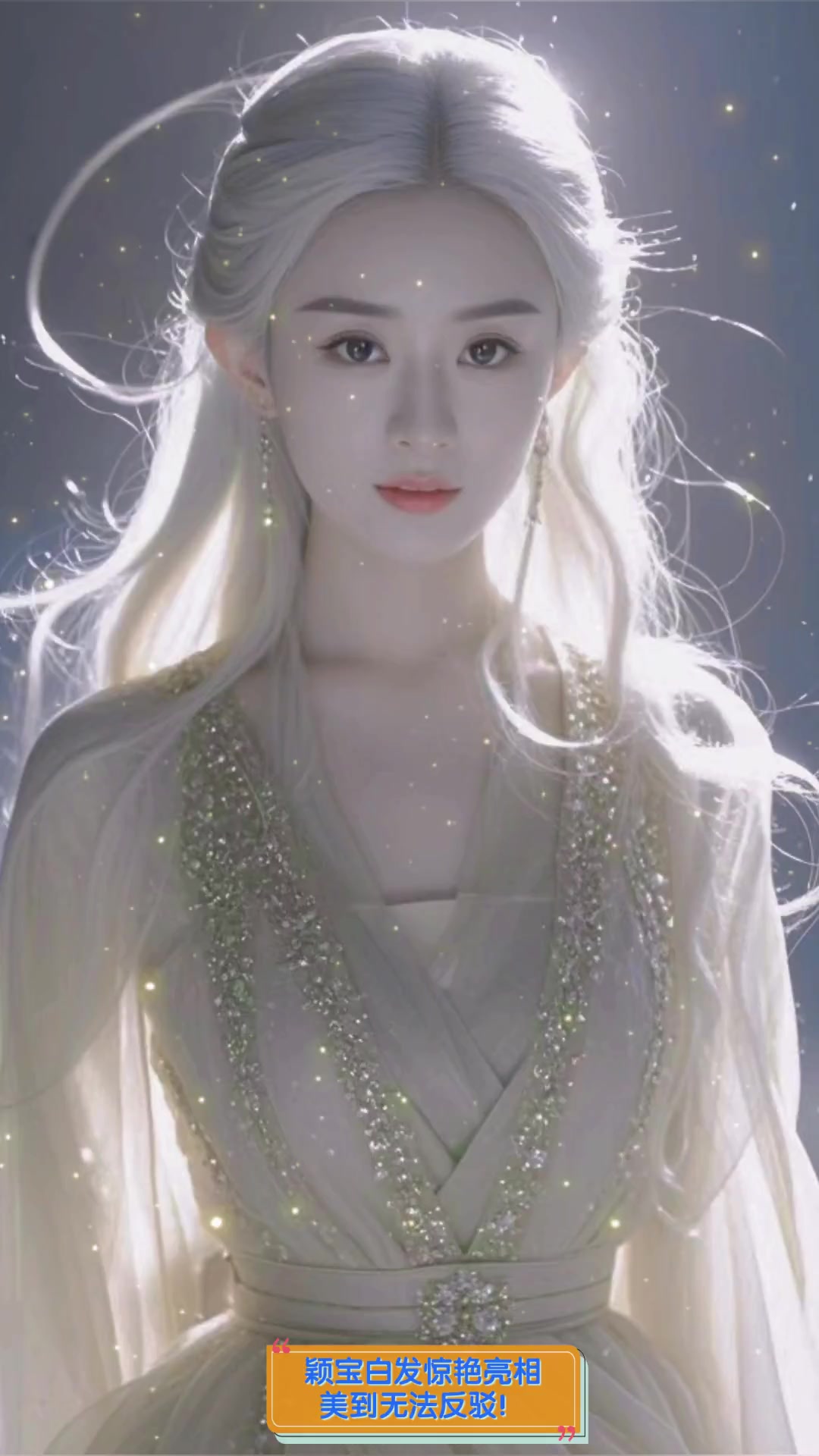 颖宝白发惊艳亮相,美到无法反驳!
