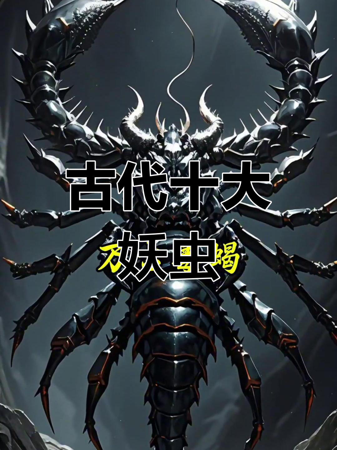 上古十大妖虫大揭秘:血赤黑纹六尺金蝉与万毒蝎的较量