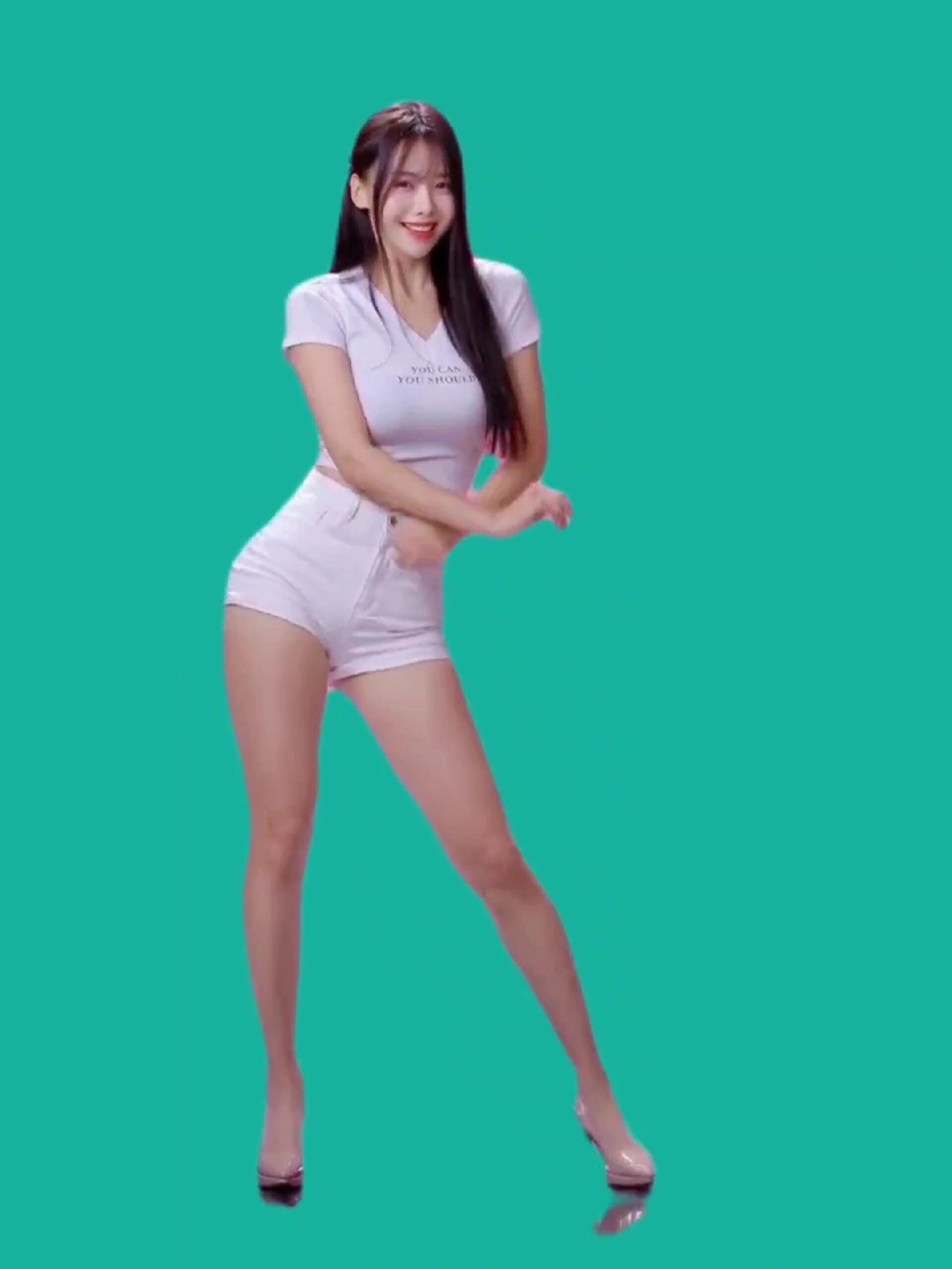 跳舞美女绿幕素材分享10