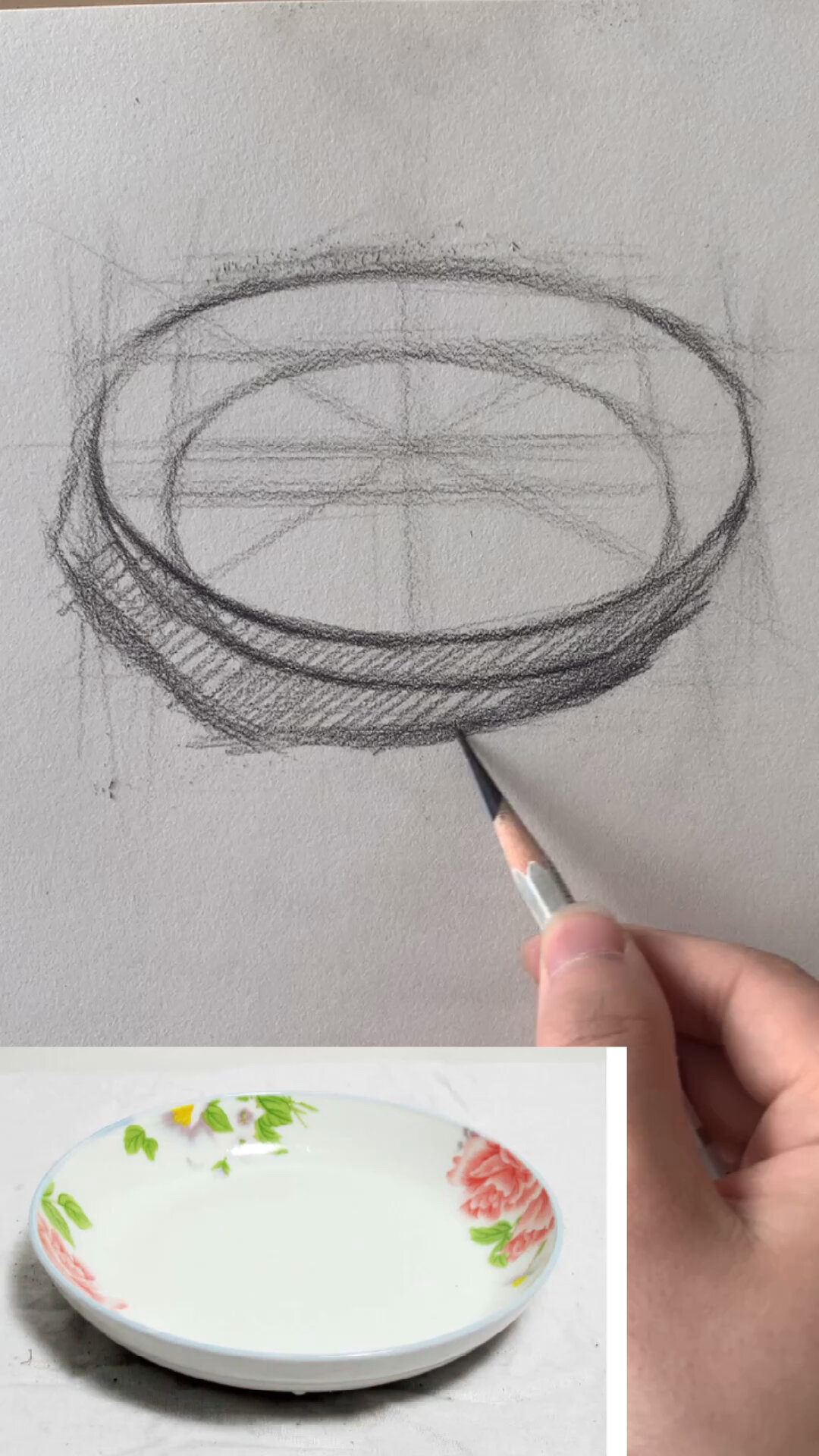 素描基础:教你画盘子