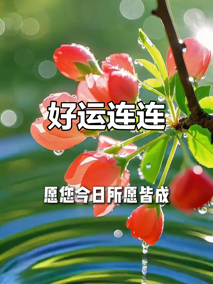 4月24日早安,愿你今天事事顺利好运连连!