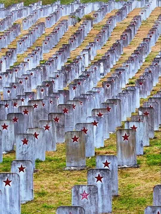 四川通江王坪烈士陵园,共有25048位红军烈士墓碑,其中17225位都是无字