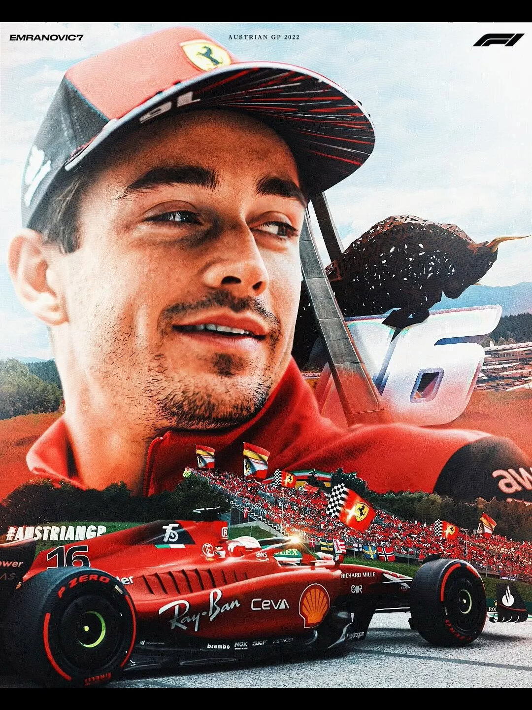 法拉利车手～查尔斯·勒克莱尔壁纸!