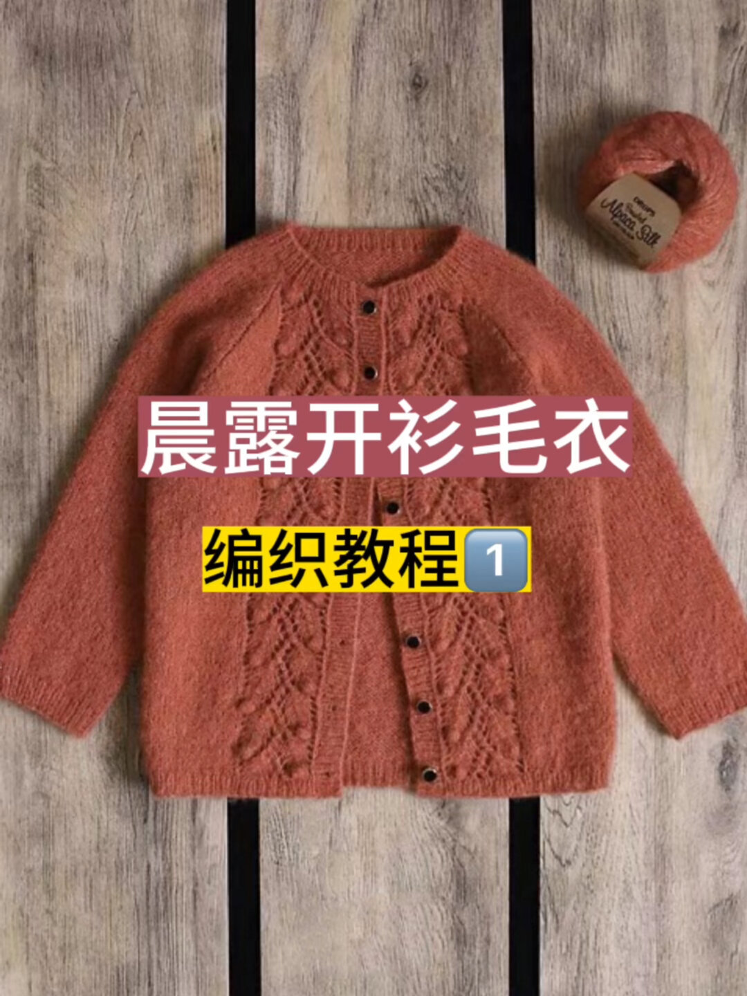 晨露开衫毛衣编织教程1