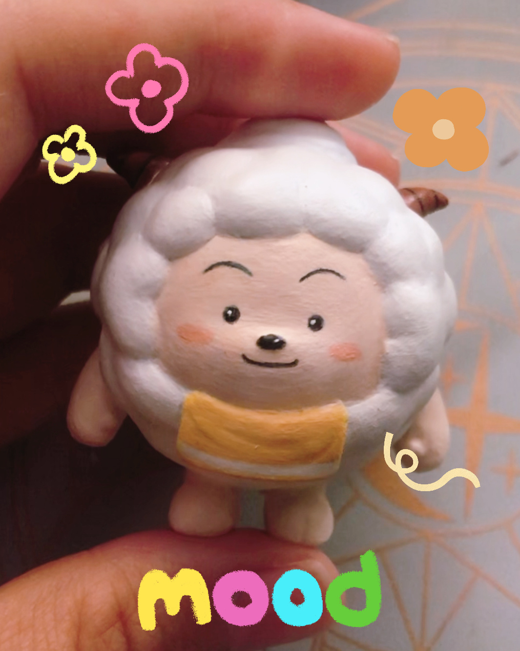 石塑黏土/懒羊羊