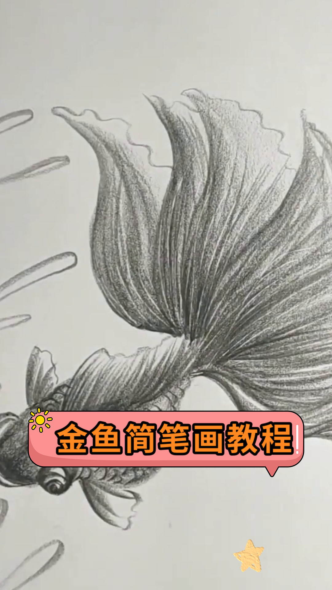 金鱼简笔画教程