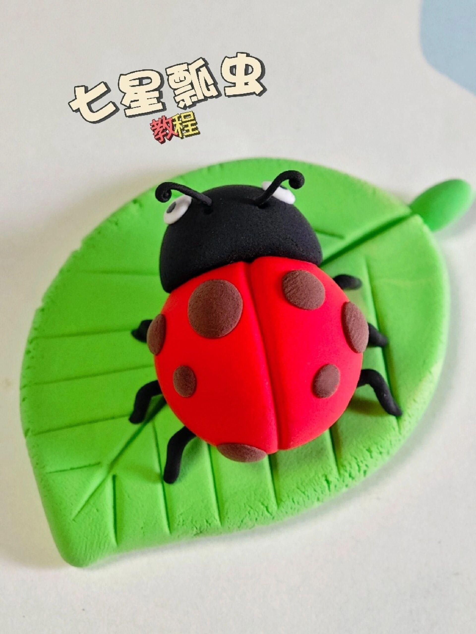 粘土手工教程‖七星瓢虫