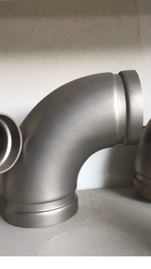 304不锈钢工业沟槽90度弯头