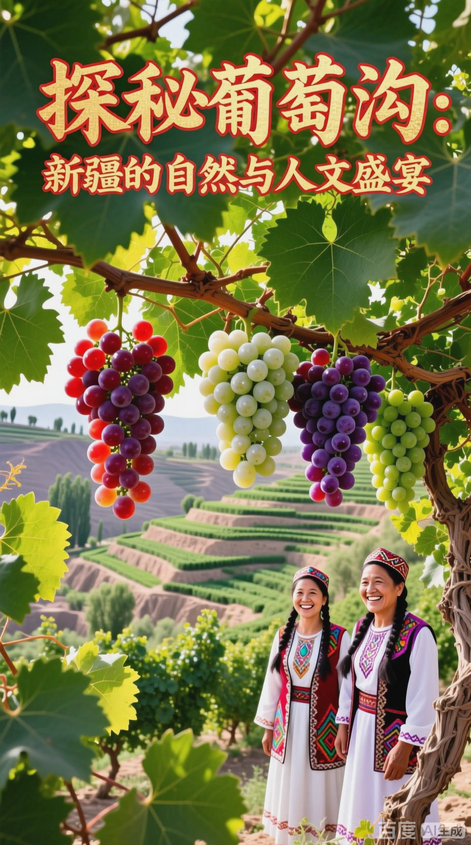 葡萄沟:五光十色的葡萄与热情