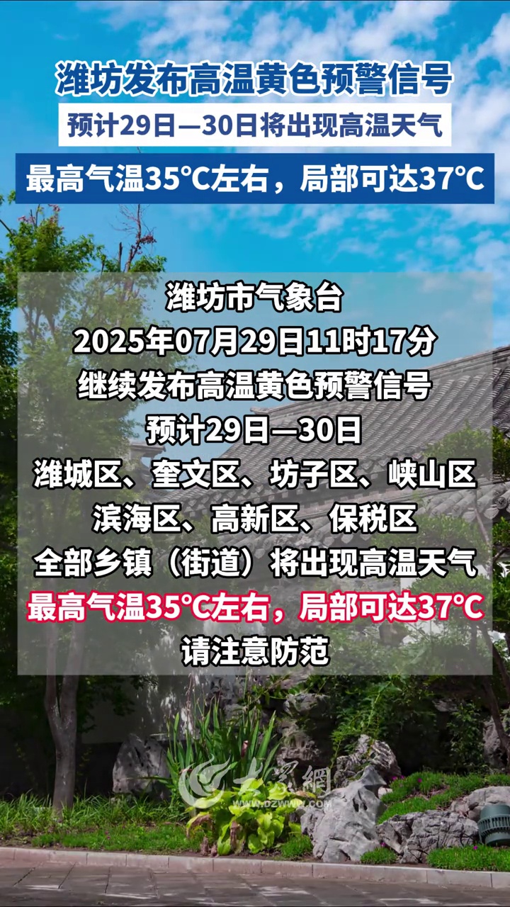 潍坊30天气预报今日情况