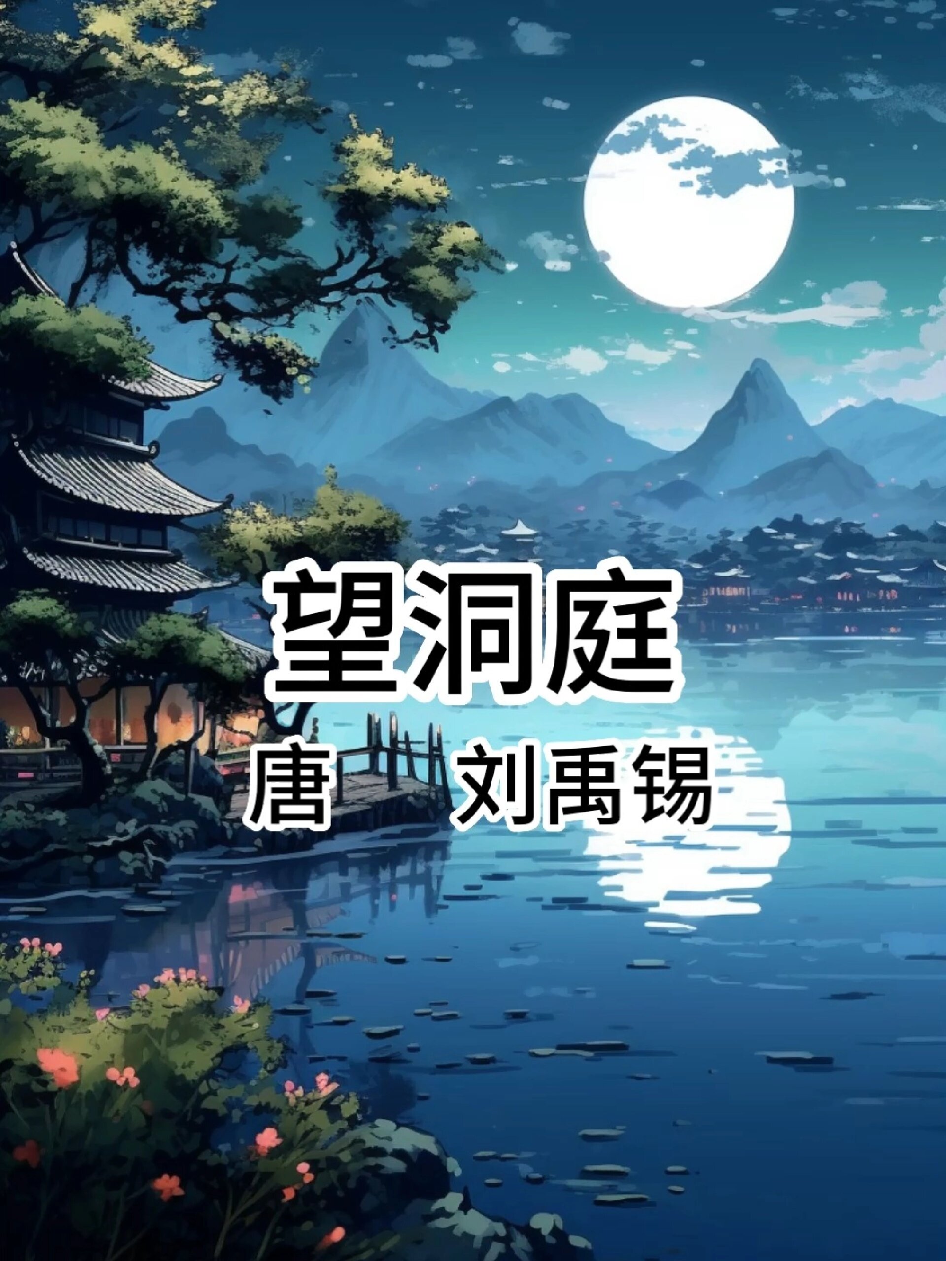 刘禹锡的《望洞庭》洞庭湖秋夜美景