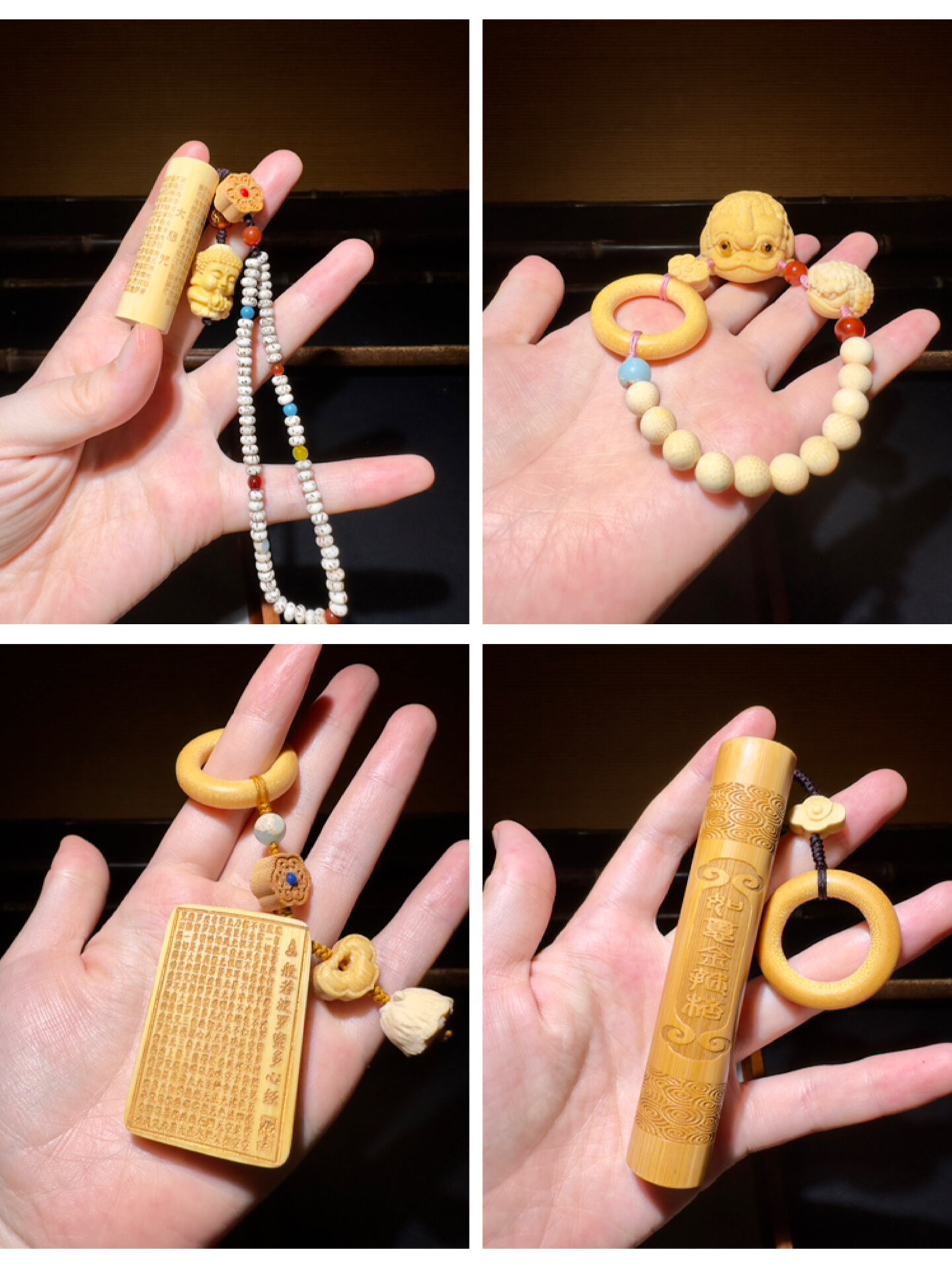 diy文玩手把件|实心竹子雕刻金蟾一物一图