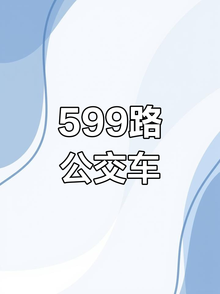 北京公交599路介绍
