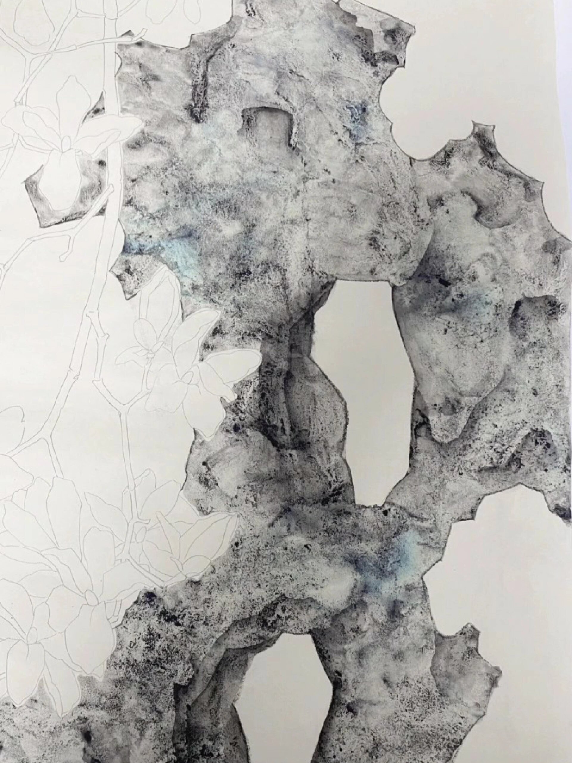 太湖石最简单的画法