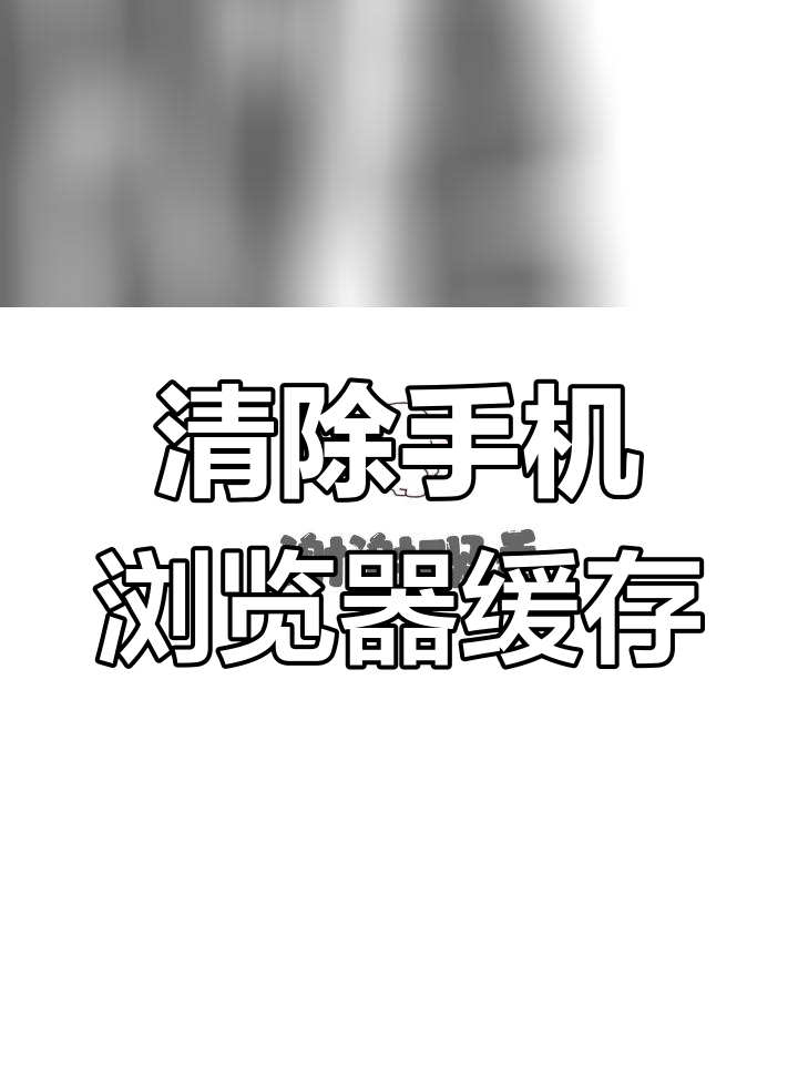 手机浏览器缓存清理解决打不开网址问题