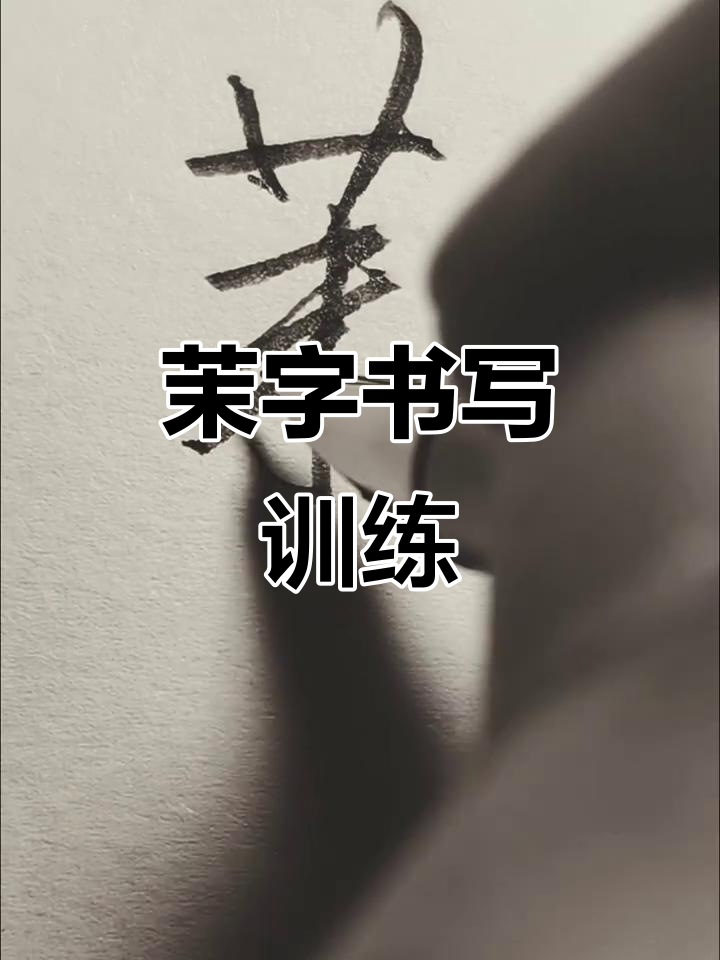 茉莉的"茉"字写法练习,轻松掌握墨兹技巧